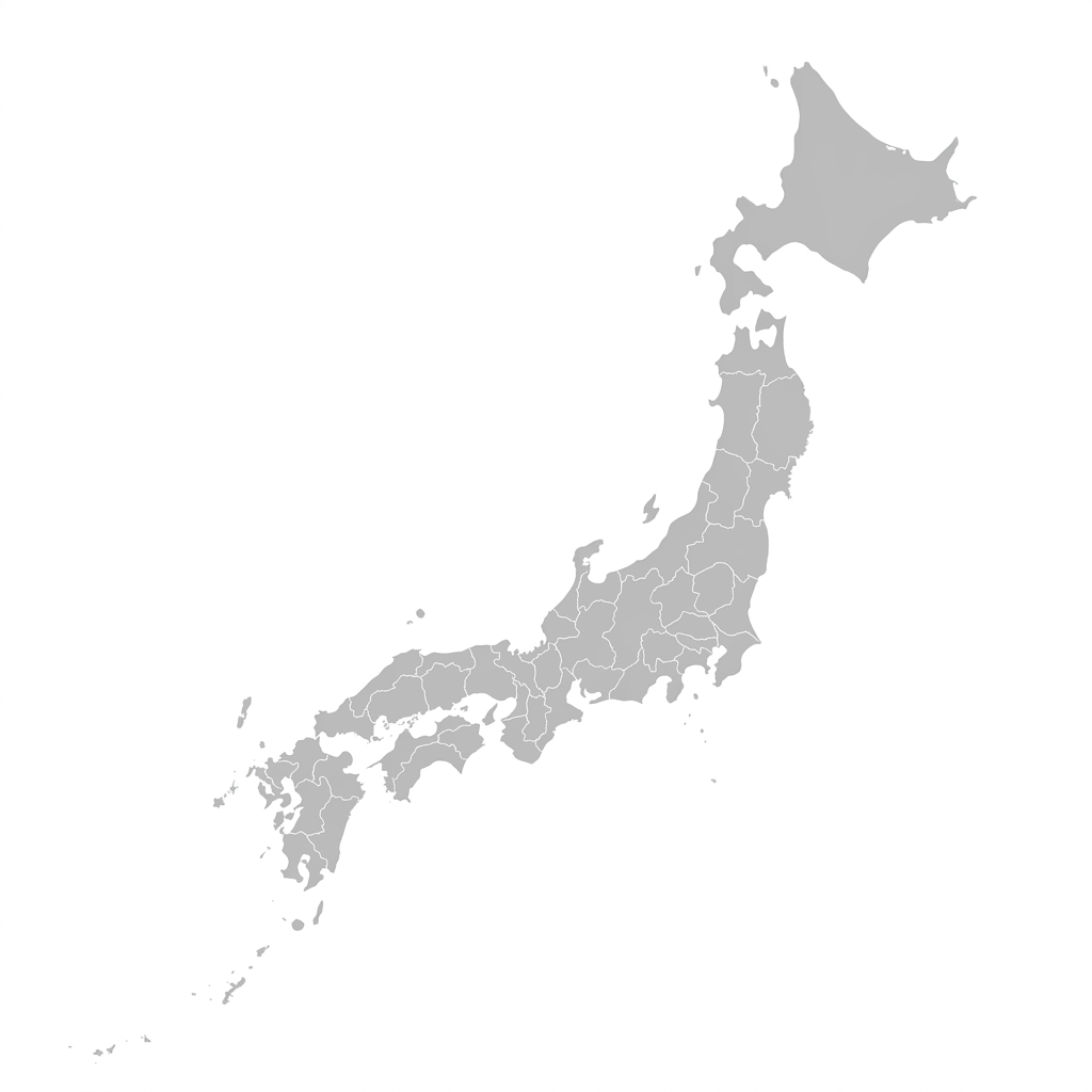 Map of Japan showing brewery partner locations